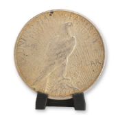 1923-S US One Dollar Peace Silver Dollar Coin, Circulated