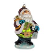 Christopher Radko Night Watch Santa Glass Ornament