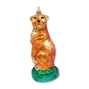 Christopher Radko Large Glass Leopard Ornament