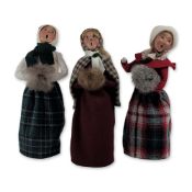 Trio of Byers Choice Ltd. The Carolers Figurines
