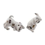 2pc Royal Doulton English Porcelain Prototype Dog and Rabbit Figurines
