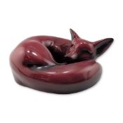 Royal Doulton Flambe Figurine, Curled Fox HN147D