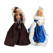 2pc Mattel Style Holiday Fashion Dolls