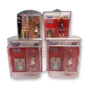 4pc NBA and USA Basketball Figurines Including Kobe Bryant, Allen Iverson, and Vince Carter