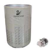 Swarovski Silver Crystal Figurine, Small Hippopotamus
