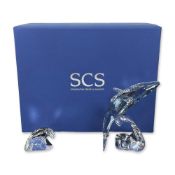 Swarovski Crystal Paikea Whale Figurine and Plaque
