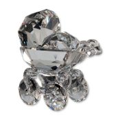 Swarovski Silver Crystal Baby Carriage