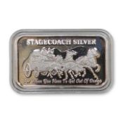 Stagecoach 1 oz .999 Fine Silver Divisible Bullion Bar