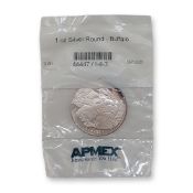 Highland Mint 1 oz Silver Buffalo Round