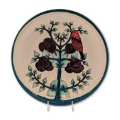 Moorcroft Sally Tuffin Plum Tree and Partridge Charger
