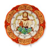 Wedgwood Earthenware Armorial Charger with Bermuda Company Coat of Arms