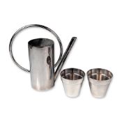 3pc Christofle Silver-Plated Watering Can and Flower Pot Set, Garden Party