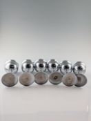 6pc Farberware Chrome Plated Cordial Goblets