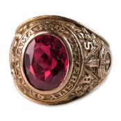Jostens University of Alabama 10K Gold Ruby Class Ring