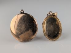 2pc W&H Co. and Hayward Gold Filled Vintage Pendants and Lockets