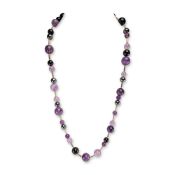 David Yurman 18K Gold and Sterling Silver Multi Gemstone Beaded Necklace
