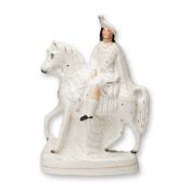 Staffordshire Figurine, Scottish Highlander on Horseback