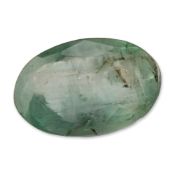 Oval Faceted Loose Green Emerald