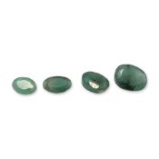 4pc Group of Oval Faceted Emeralds