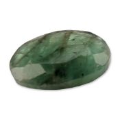 Oval Faceted Green Emerald Gemstone
