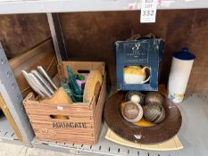 FULL SHELF OF ASSORTED CONTENTS (BUYER MUST TAKE ALL)