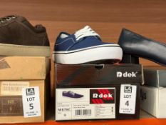PAIR OF R DEK NAVY BLUE DECK SHOES - SIZE 9 (NEW)