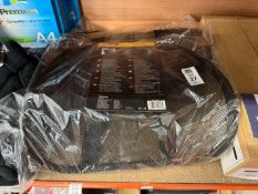2X FELLOWES BLACK MESH BACK SUPPORTS (NEW)