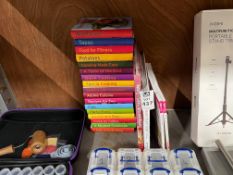 STACK OF ASSORTED COOK BOOKS & OTHER