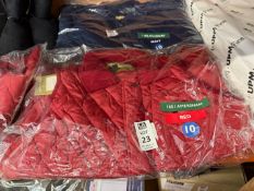 COUNTRY ESTATE AMERSHAM RED PADDED GILET - SIZE 10 (NEW)