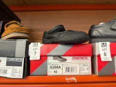 PAIR OF ROAMERS GIRLS BLACK VELCRO SHOES - SIZE 10 (NEW)