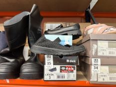 2X ASSORTED PAIRS OF BLACK SHOES - SIZE 3 (NEW)