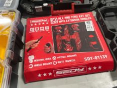 SEDY 30 PIECE HEX AND TORX KEY SET