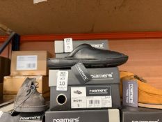 PAIR OF ROAMERS BLACK STITCHDOWN CLOGS - SIZE 7 (NEW)