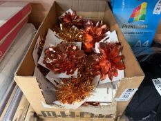 BOX OF PAPERCHASE ROSE GOLD GIFT BOWS (NEW)