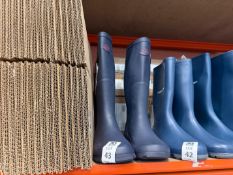 PAIR OF STORMWELLS BLUE WELLIES - UK 4 (NEW)