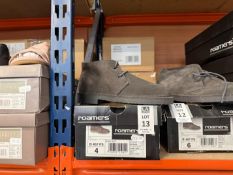 PAIR OF ROAMERS GREY SUEDE DESERT BOOTS - SIZE 4 (NEW)