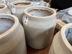 GREY CONCRETE PLANTER - DIAMETER 8.5