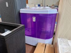 PURPLE PORTABLE TWIN-TUB MINI WASHING MACHINE (NEW)
