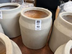 GREY CONCRETE PLANTER - DIAMETER 8.5