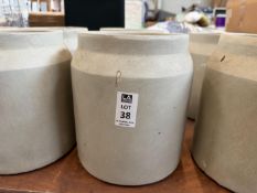GREY CONCRETE PLANTER - DIAMETER 8.5