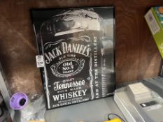 FRAMED JACK DANIELS TENNESSEE WHISKEY PICTURE