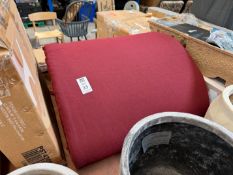 BURGUNDY LOUNGER CUSHION