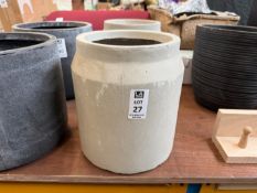 GREY CONCRETE PLANTER - DIAMETER 8.5