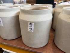 GREY CONCRETE PLANTER - DIAMETER 8.5