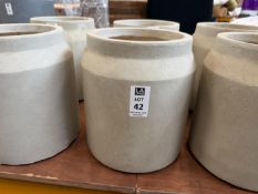 GREY CONCRETE PLANTER - DIAMETER 8.5