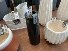 GARDEN TRADING CHARCOAL CERAMIC VASE