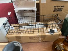 GARDEN TRADING CHARCOAL BASKET WALL SHELF