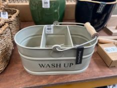 GARDEN TRADING WASH UP KITCHEN CADDY TIN