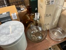 2X ASSORTED DEMI JOHN STYLE VASES