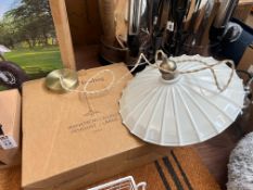 GARDEN TRADING CHALK WANSTROW CEILING LIGHT FITTING